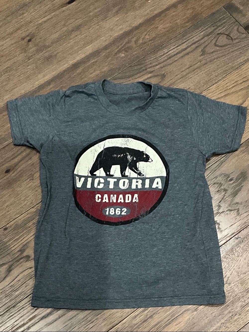 Kids Gray 'Victoria Canada' Graphic Tee